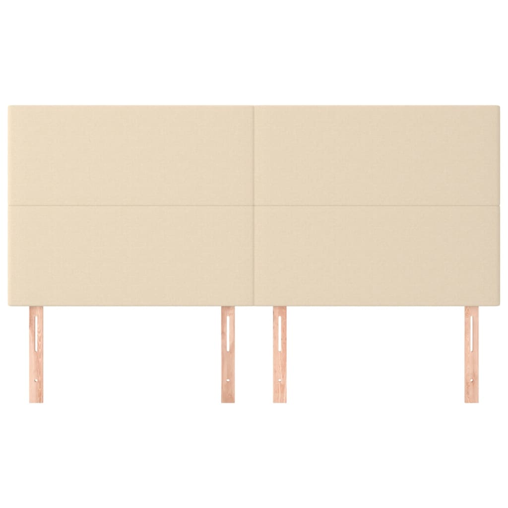 Têtes de lit 4 pcs Crème 100x5x78/88 cm Tissu - XIOS