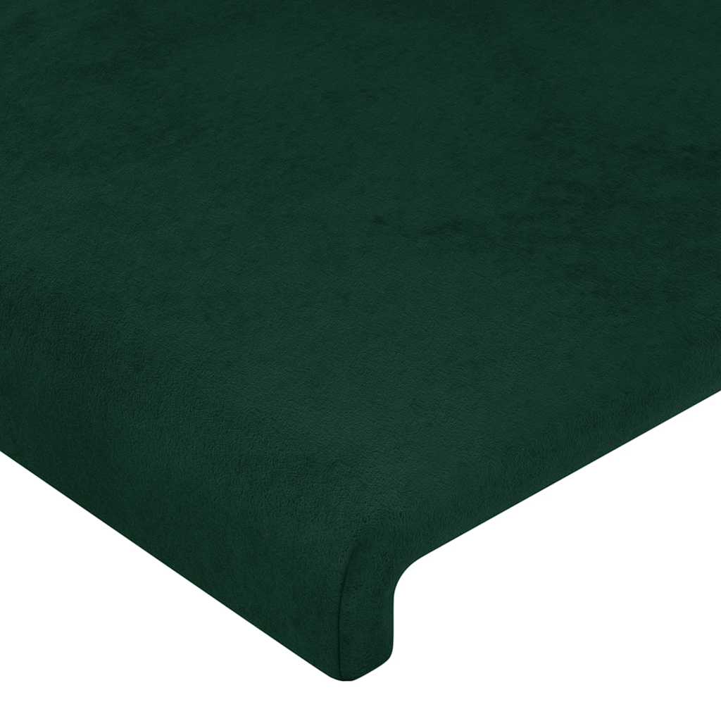Tête de lit Vert foncé 180x5x118/128 cm Velours - XIOS
