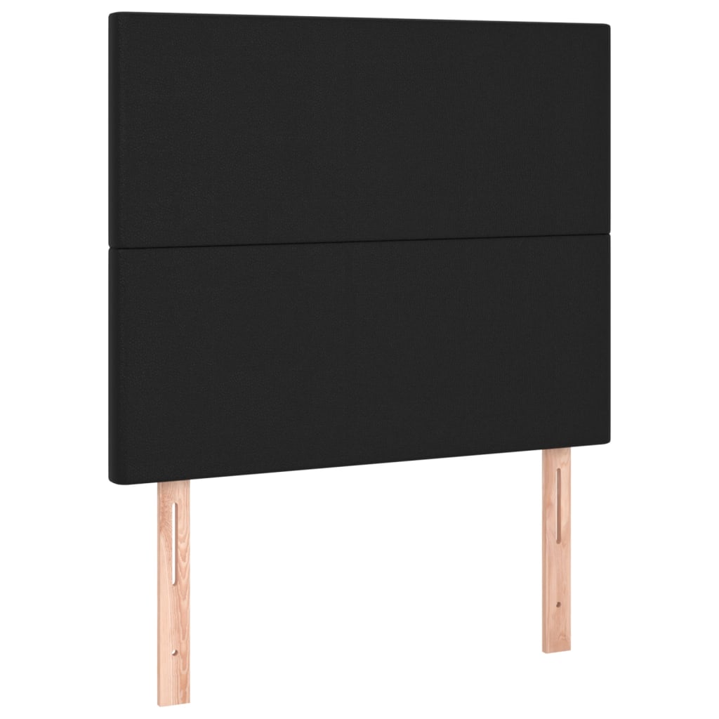 Têtes de lit 2 pcs Noir 80x5x78/88 cm Similicuir - XIOS