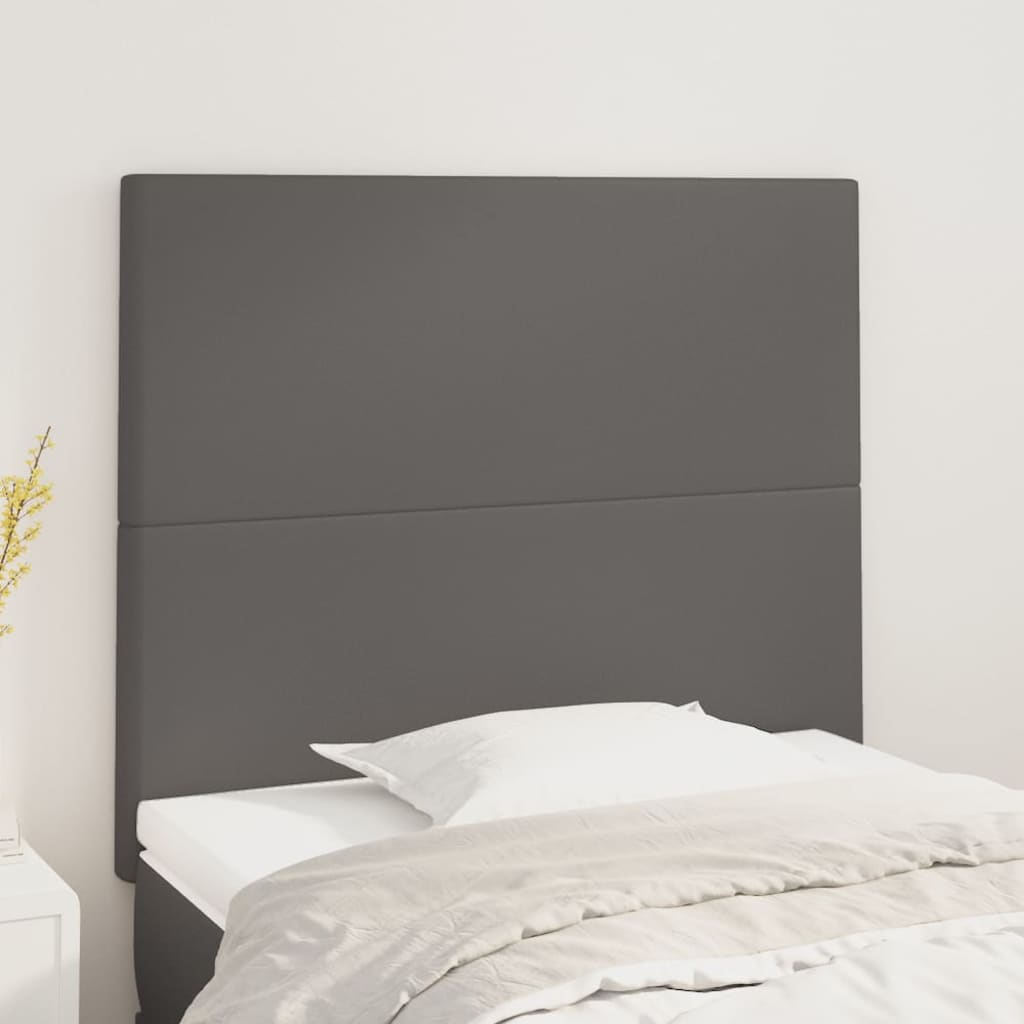 Tête de lit Gris 90x5x118/128 cm Similicuir - XIOS