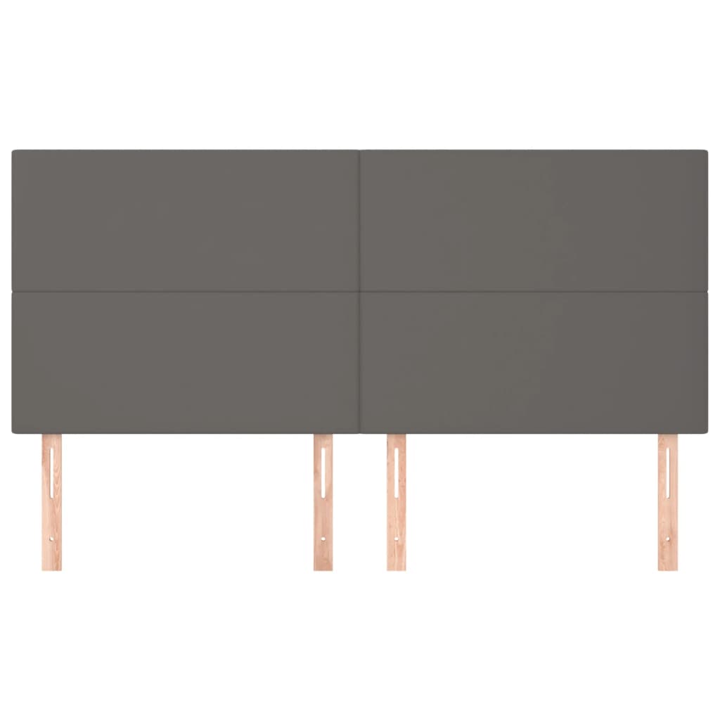 Tête de lit Gris 160x5x118/128 cm Similicuir - XIOS