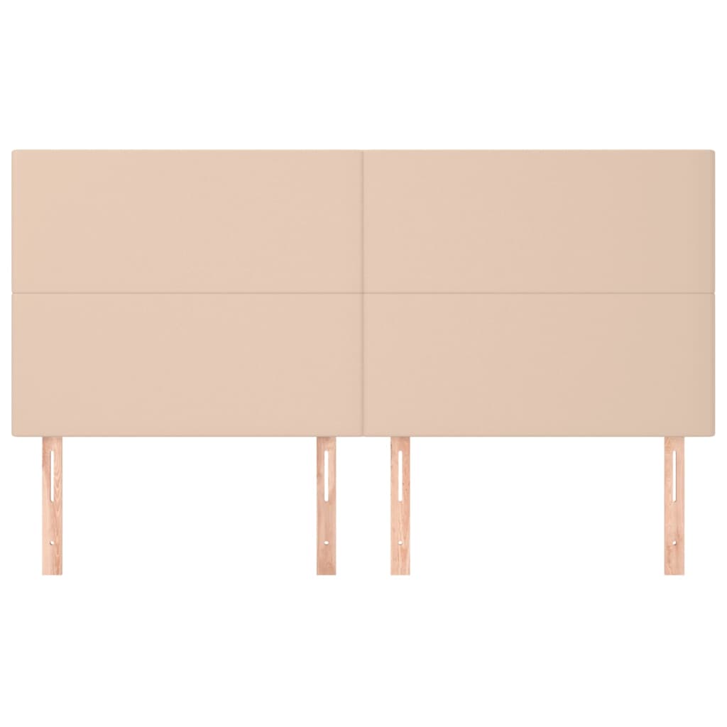 Têtes de lit 4 pcs Cappuccino 90x5x78/88 cm Similicuir - XIOS