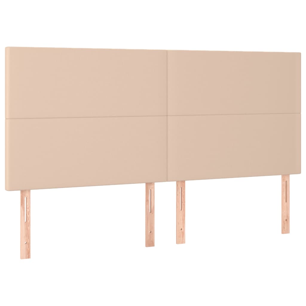 Têtes de lit 4 pcs Cappuccino 100x5x78/88 cm Similicuir - XIOS