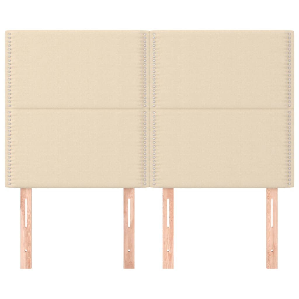 Têtes de lit 4 pcs Crème 72x5x78/88 cm Tissu - XIOS