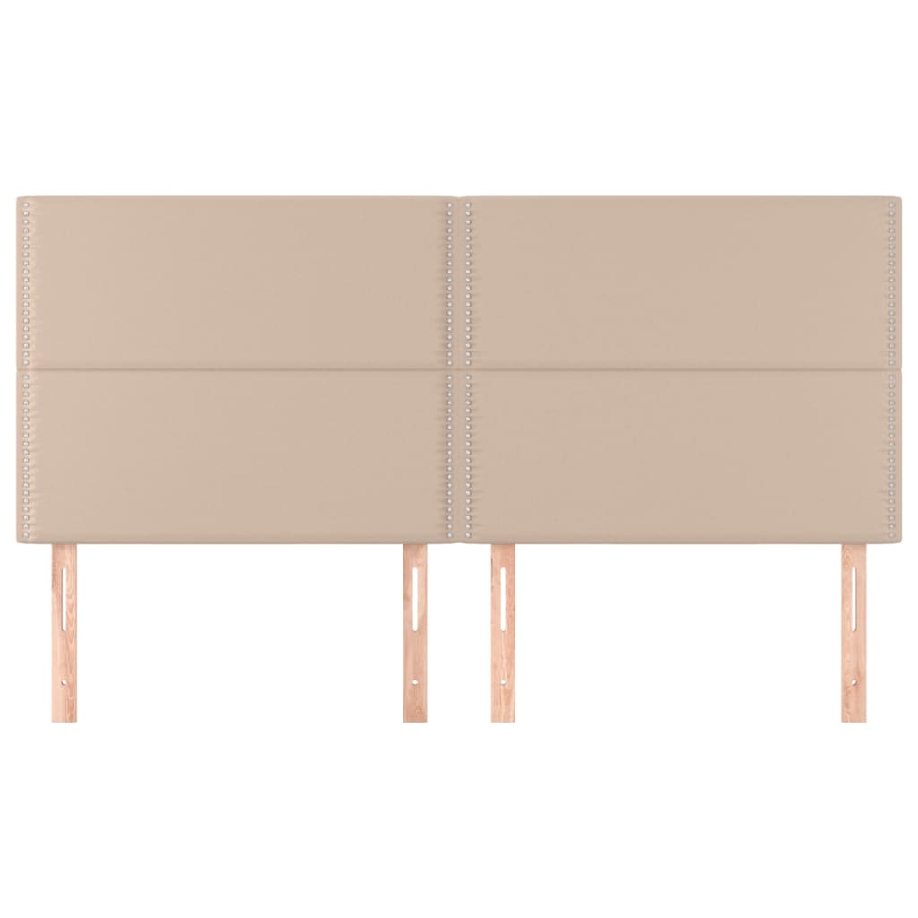 Têtes de lit 4 pcs Cappuccino 90x5x78/88 cm Similicuir - XIOS
