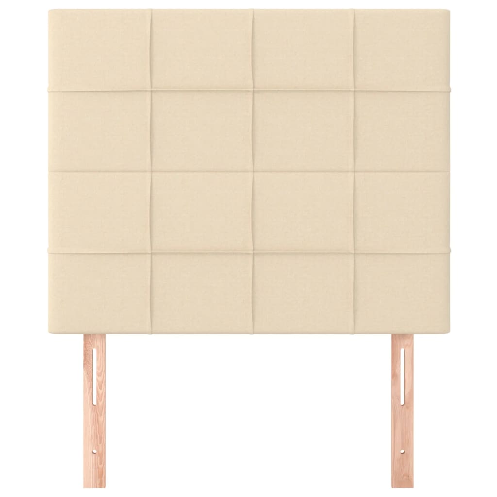 Tête de lit Crème 90x5x118/128 cm Tissu - XIOS