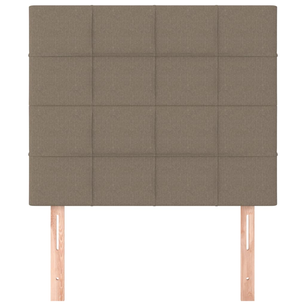 Tête de lit Taupe 100x5x118/128 cm Tissu - XIOS