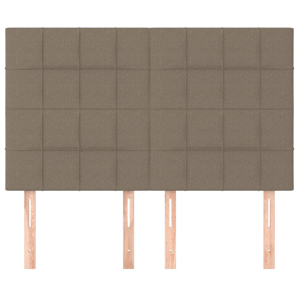 Tête de lit Taupe 144x5x118/128 cm Tissu - XIOS