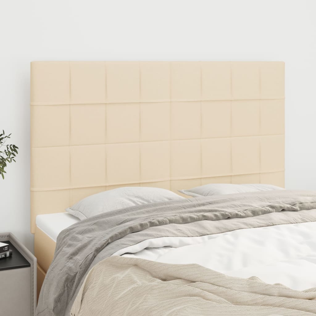 Tête de lit Crème 144x5x118/128 cm Tissu - XIOS