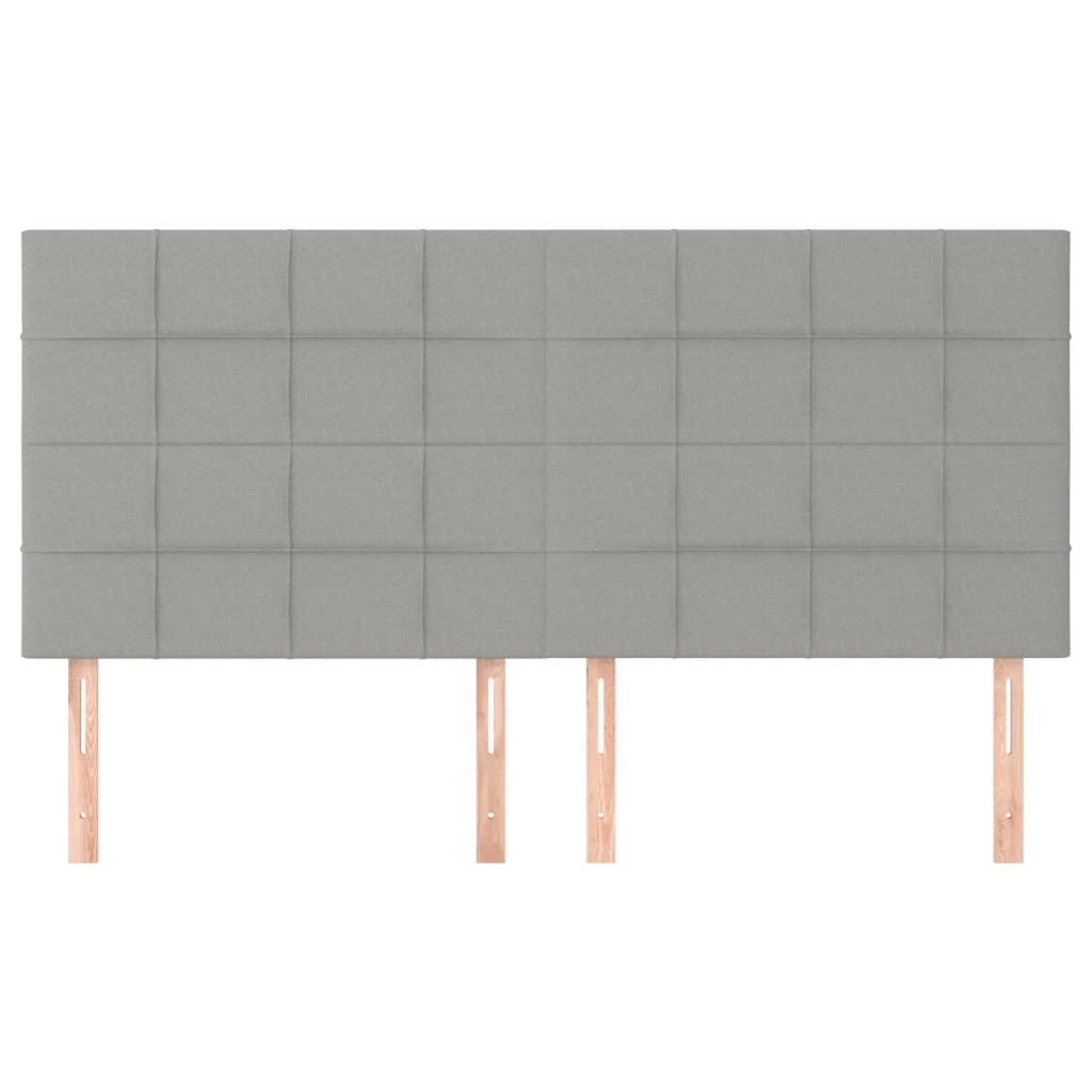 Tête de lit Gris clair 160 x 5 x 118/128 cm Tissu - XIOS