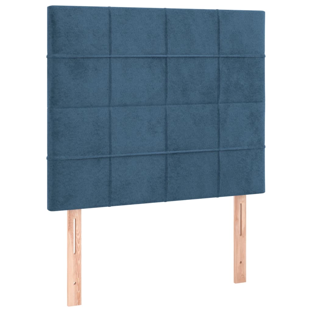 Têtes de lit 2 pcs Bleu foncé 80x5x78/88 cm Velours - XIOS