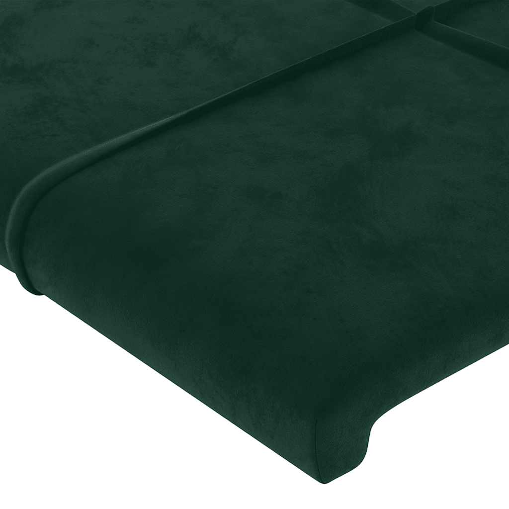 Tête de lit Vert foncé 90x5x118/128 cm Velours - XIOS