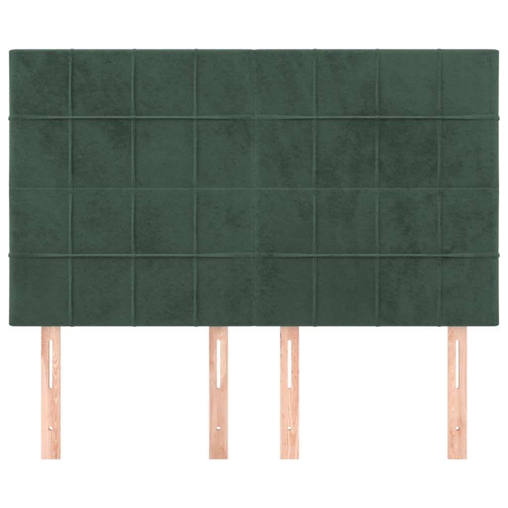 Tête de lit Vert foncé 144 x 5 x 118/128 cm Velours - XIOS