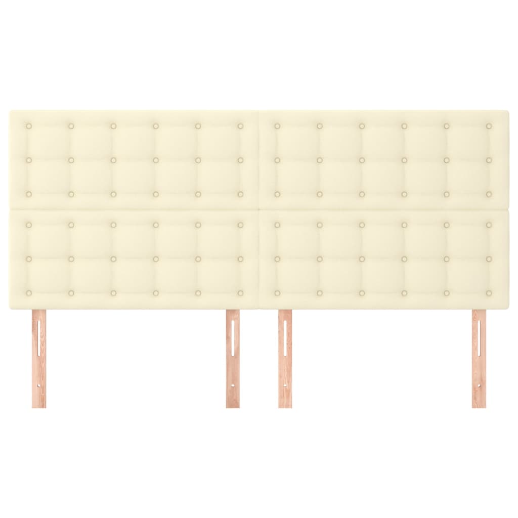 Tête de lit Crème 160x5x118/128 cm Similicuir - XIOS