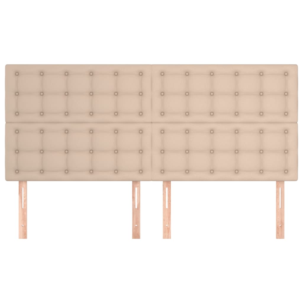 Têtes de lit 4 pcs Cappuccino 90x5x78/88 cm Similicuir - XIOS