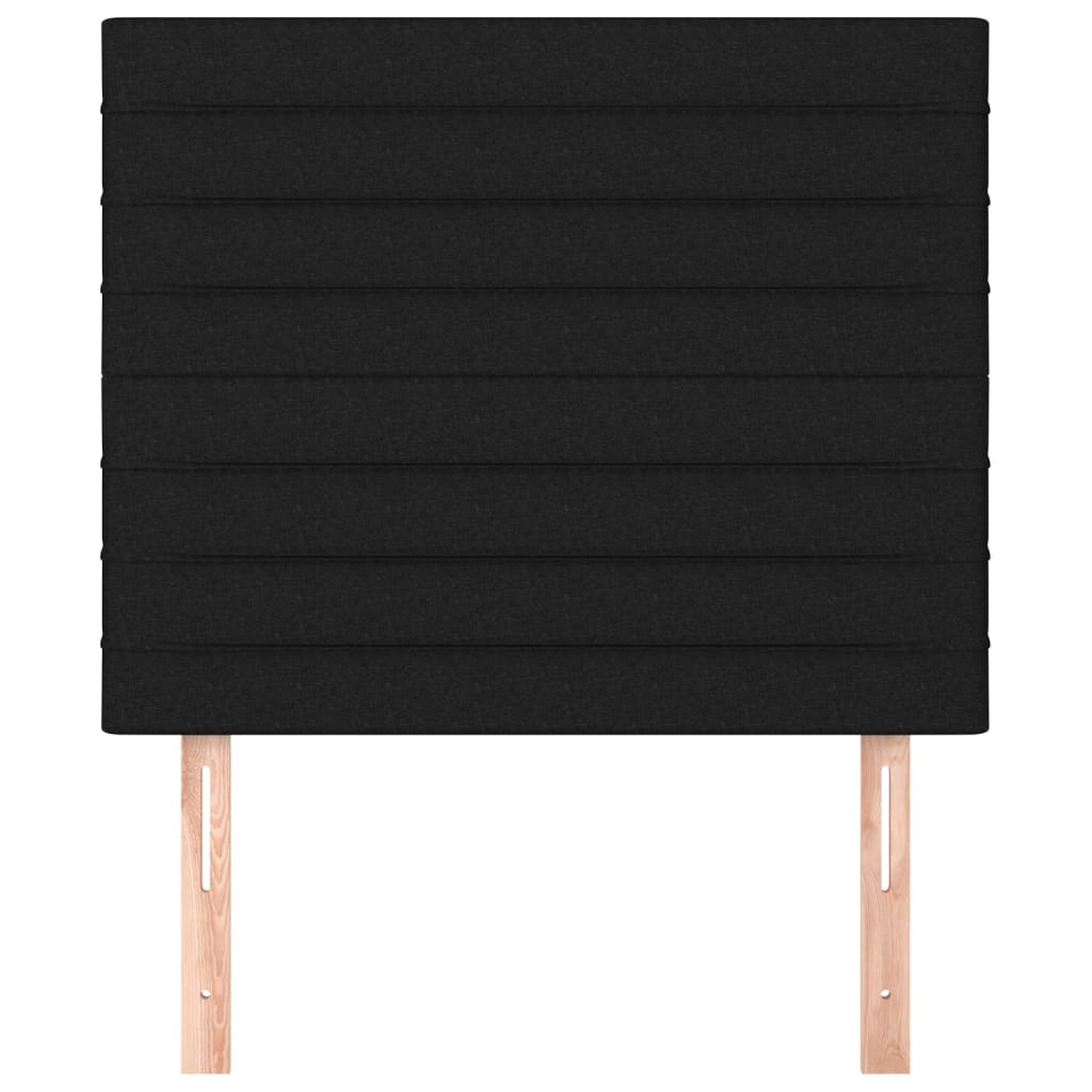 Tête de lit Noir 80x5x118/128 cm Tissu - XIOS