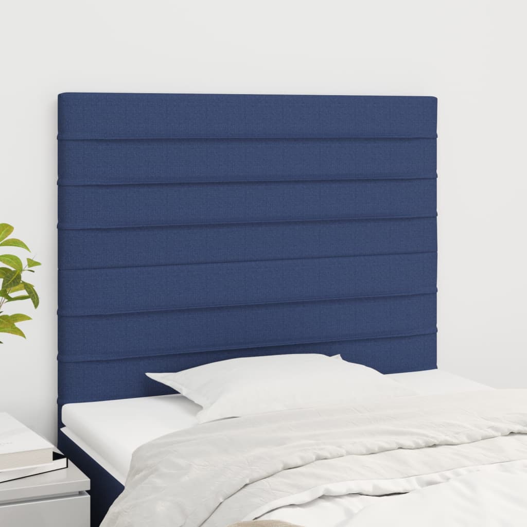 Têtes de lit 2 pcs Bleu 80x5x78/88 cm Tissu - XIOS
