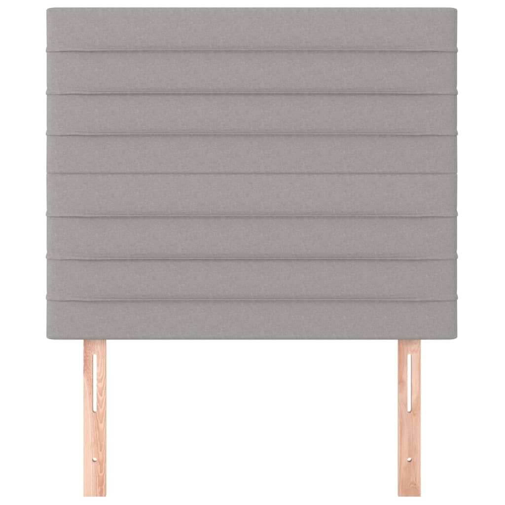 Têtes de lit 2 pcs Gris clair 90x5x78/88 cm Tissu - XIOS