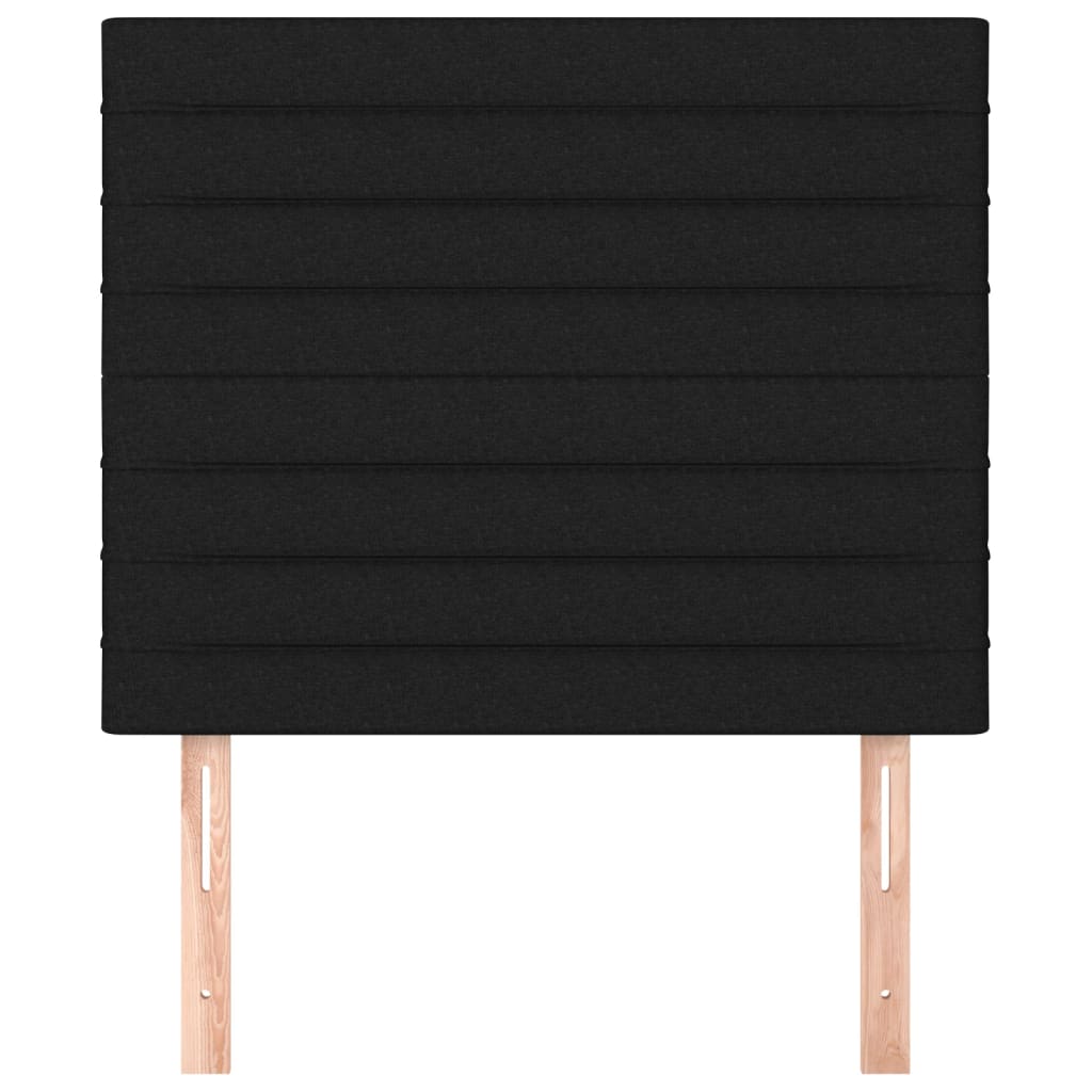 Têtes de lit 2 pcs Noir 100x5x78/88 cm Tissu - XIOS