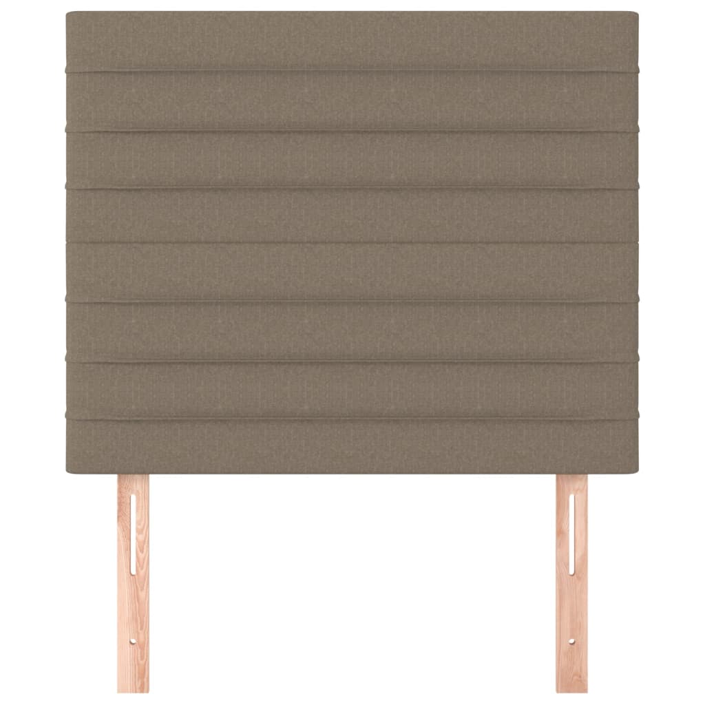 Tête de lit Taupe 100x5x118/128 cm Tissu - XIOS