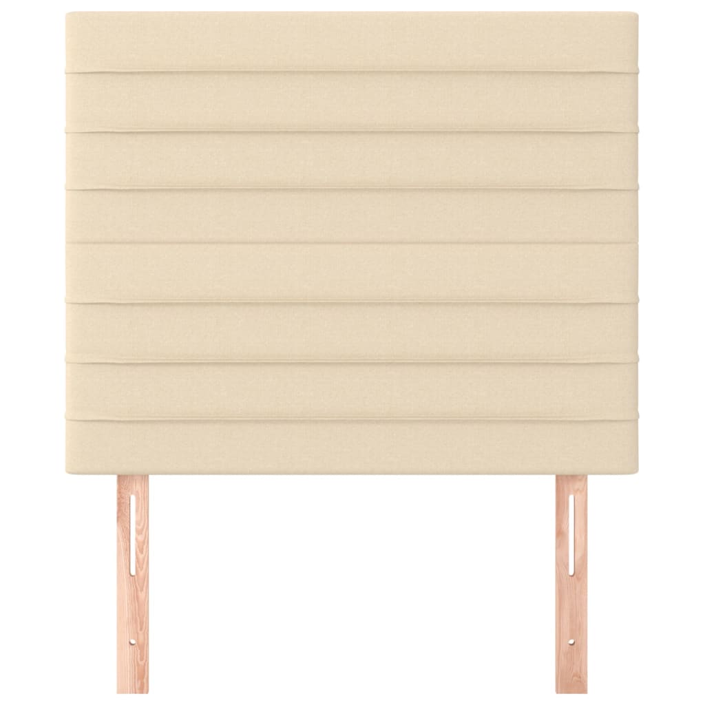 Têtes de lit 2 pcs Crème 100x5x78/88 cm Tissu - XIOS