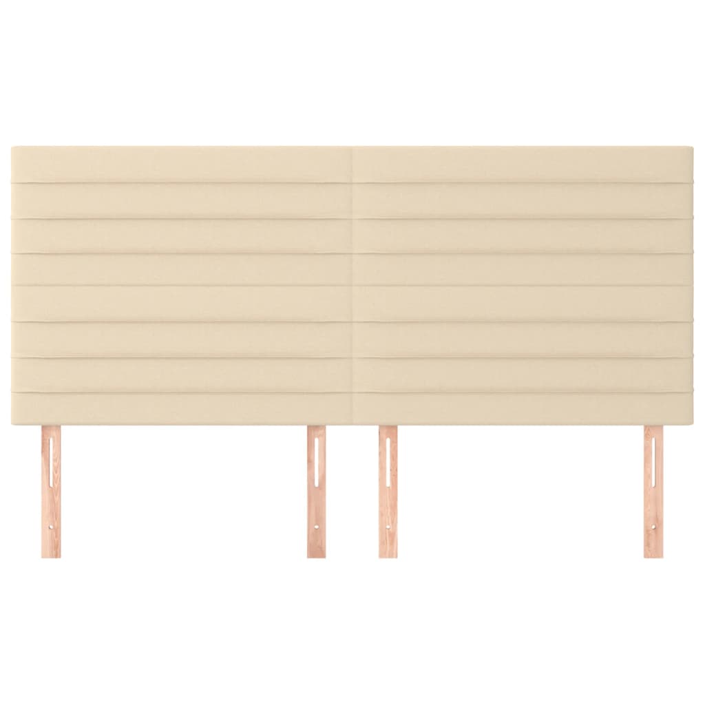 Têtes de lit 4 pcs Crème 90x5x78/88 cm Tissu - XIOS