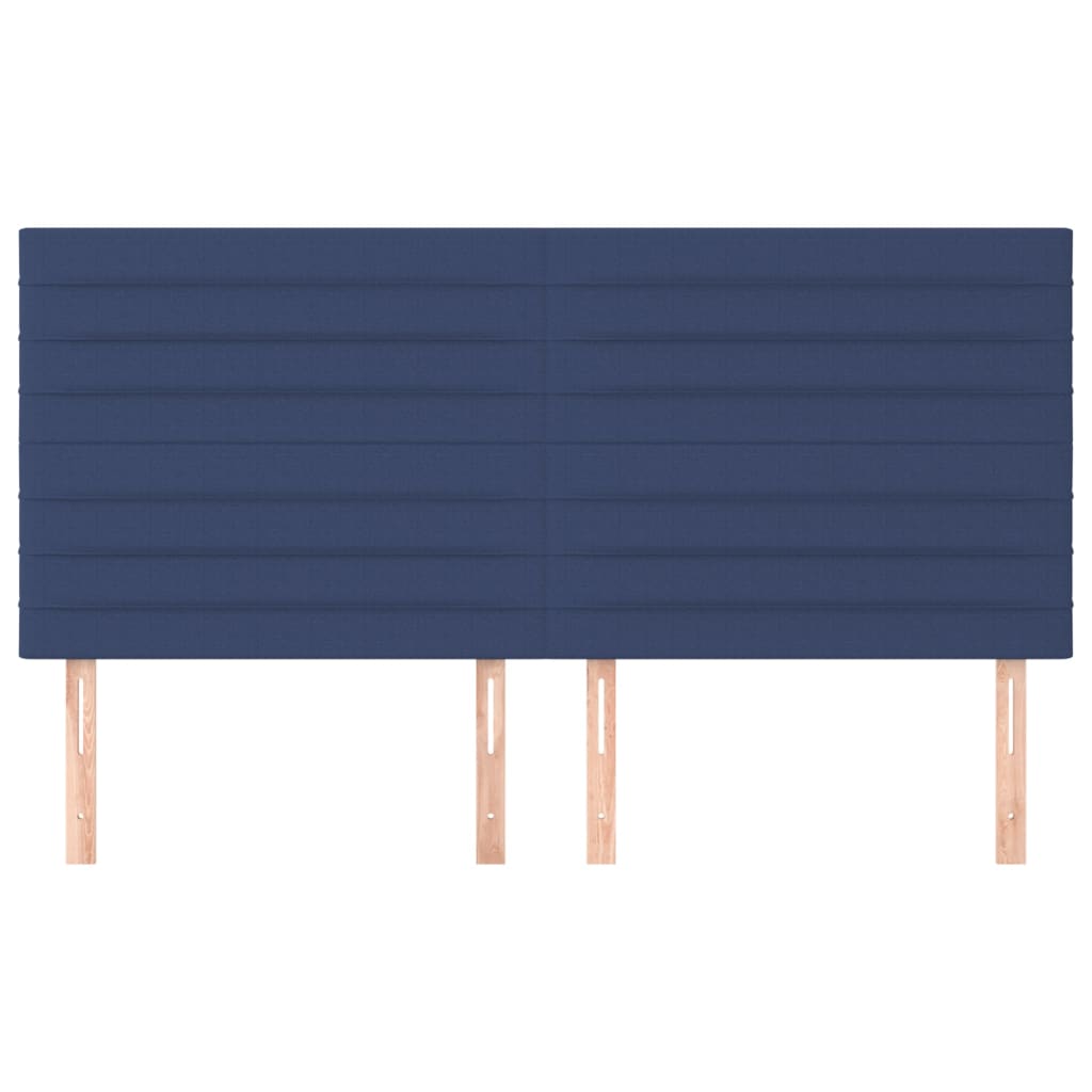 Tête de lit Bleu 180x5x118/128 cm Tissu - XIOS