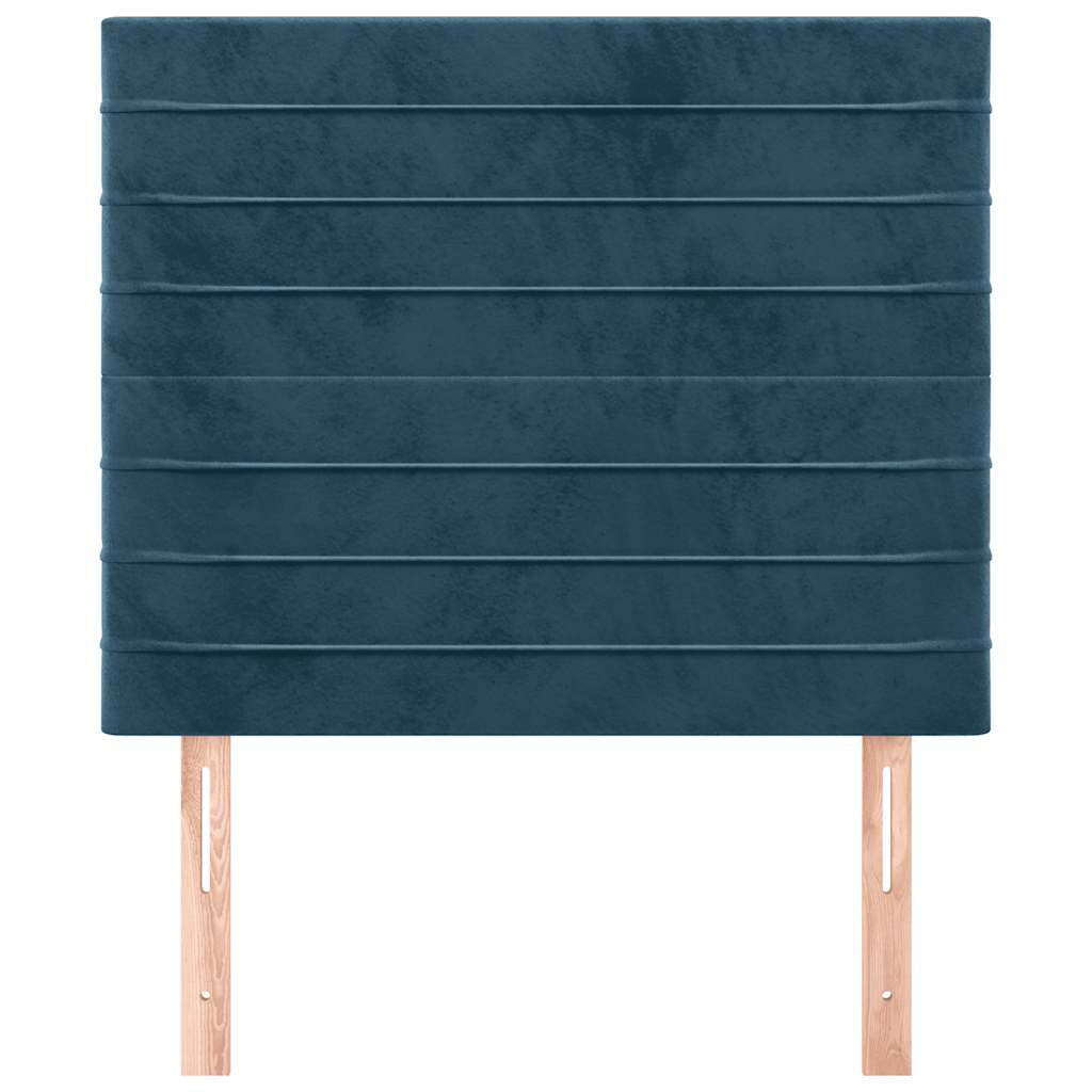 Tête de lit Bleu foncé 80x5x118/128 cm Velours - XIOS