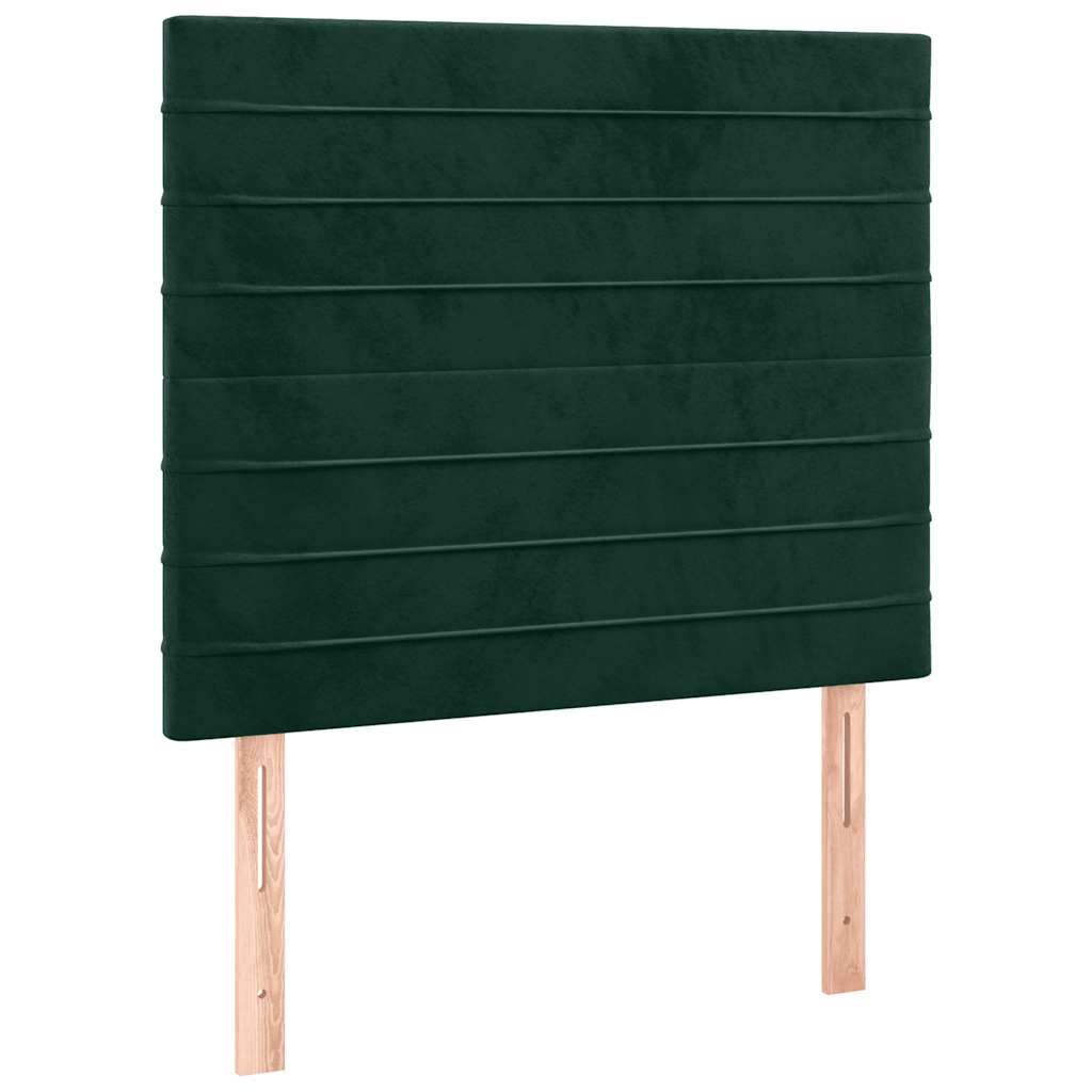 Tête de lit Vert foncé 90x5x118/128 cm Velours - XIOS