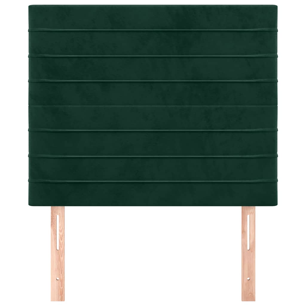 Tête de lit Vert foncé 90x5x118/128 cm Velours - XIOS