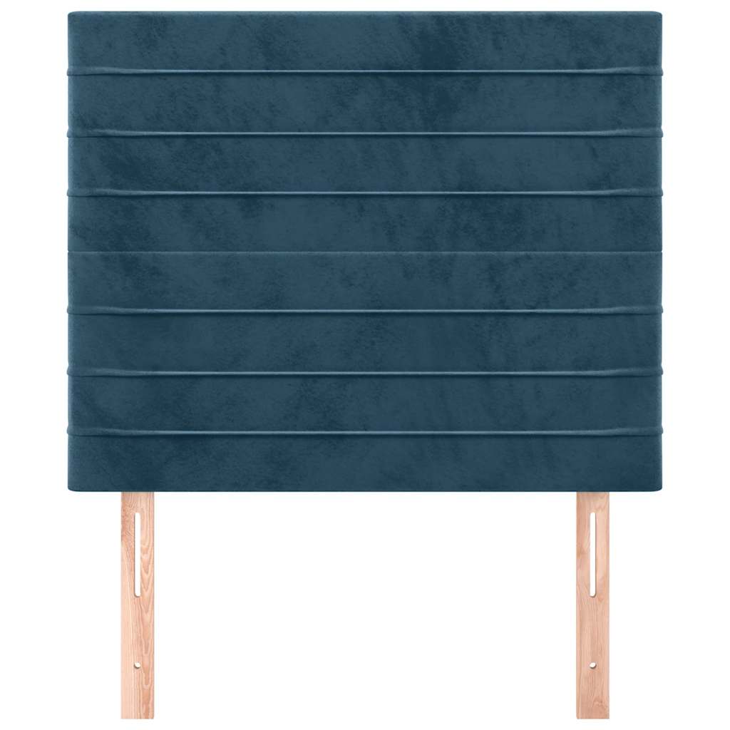 Tête de lit Bleu foncé 90x5x118/128 cm Velours - XIOS