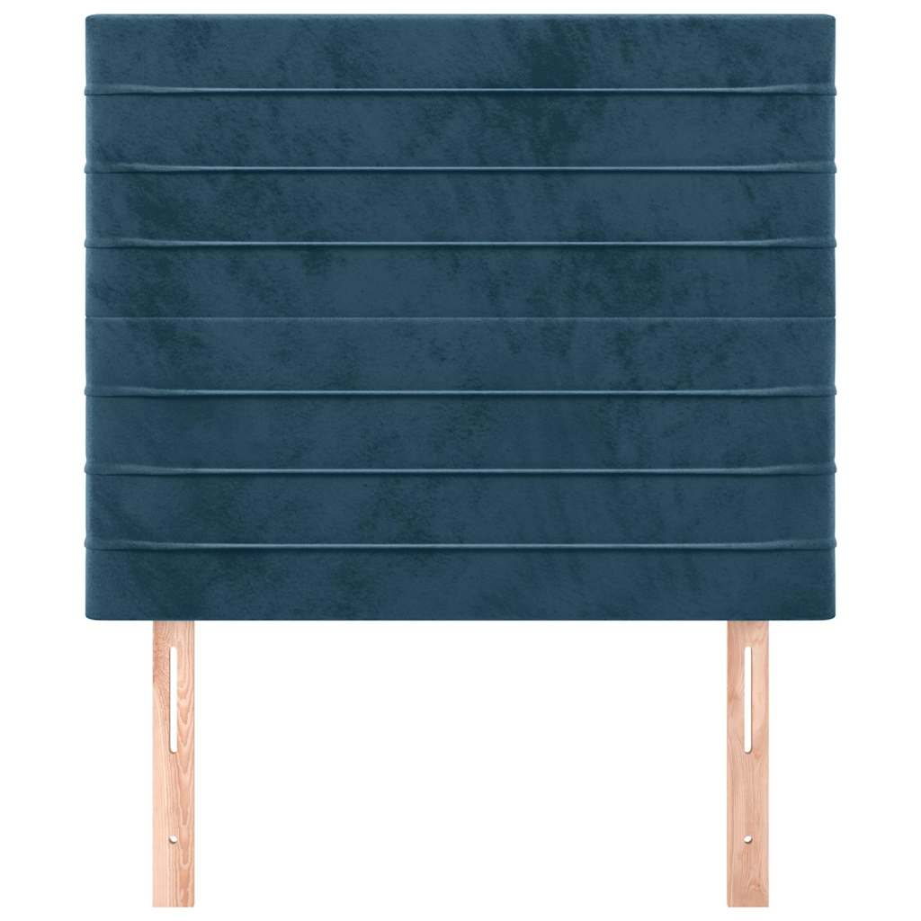 Tête de lit Bleu foncé 100x5x118/128 cm Velours - XIOS