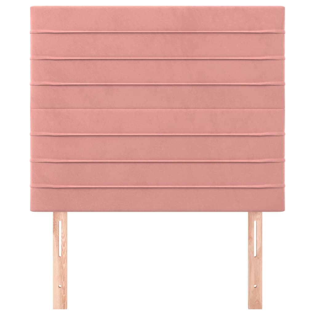 Têtes de lit 2 pcs Rose 100x5x78/88 cm Velours - XIOS
