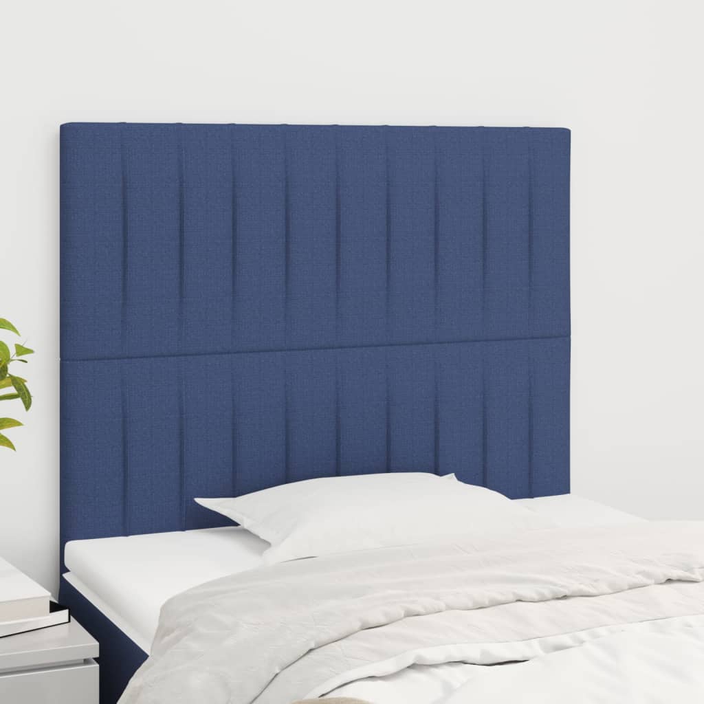 Têtes de lit 2 pcs Bleu 80x5x78/88 cm Tissu - XIOS