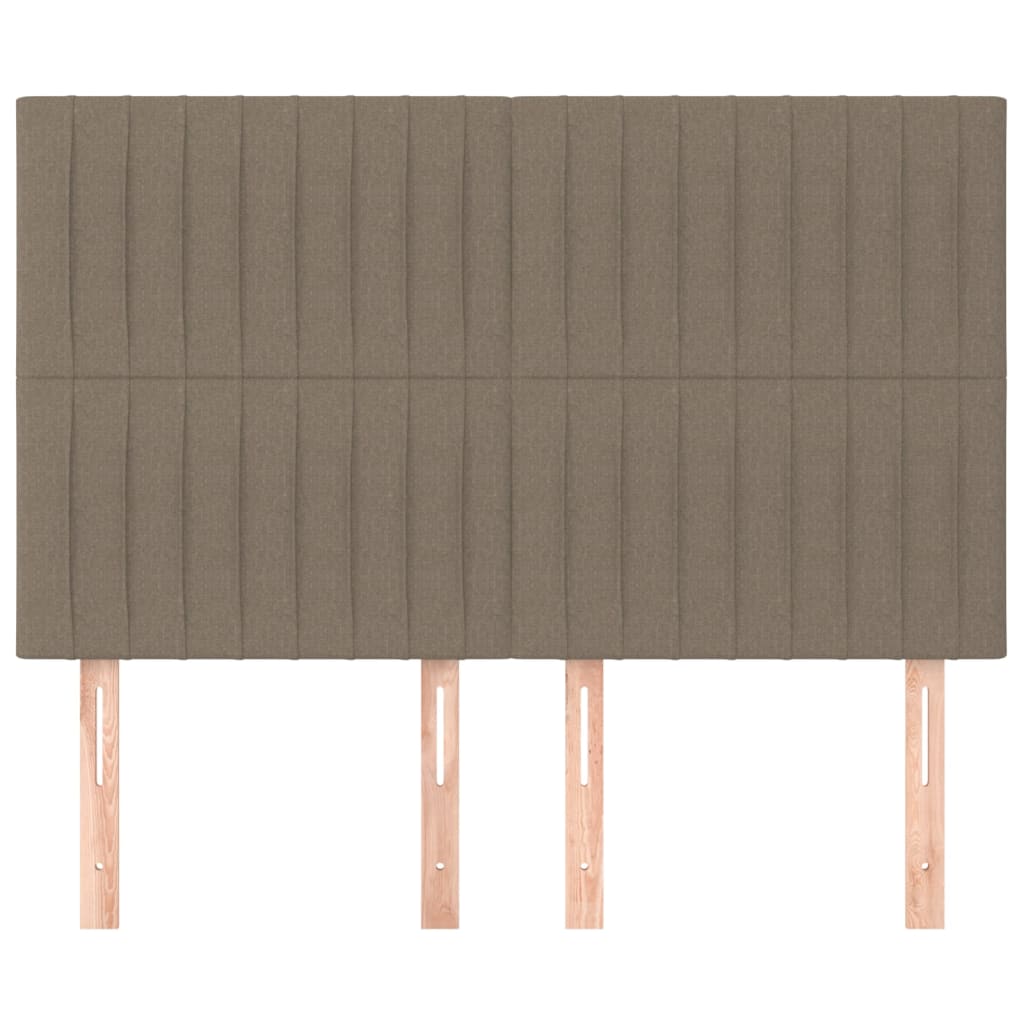 Tête de lit Taupe 144x5x118/128 cm Tissu - XIOS