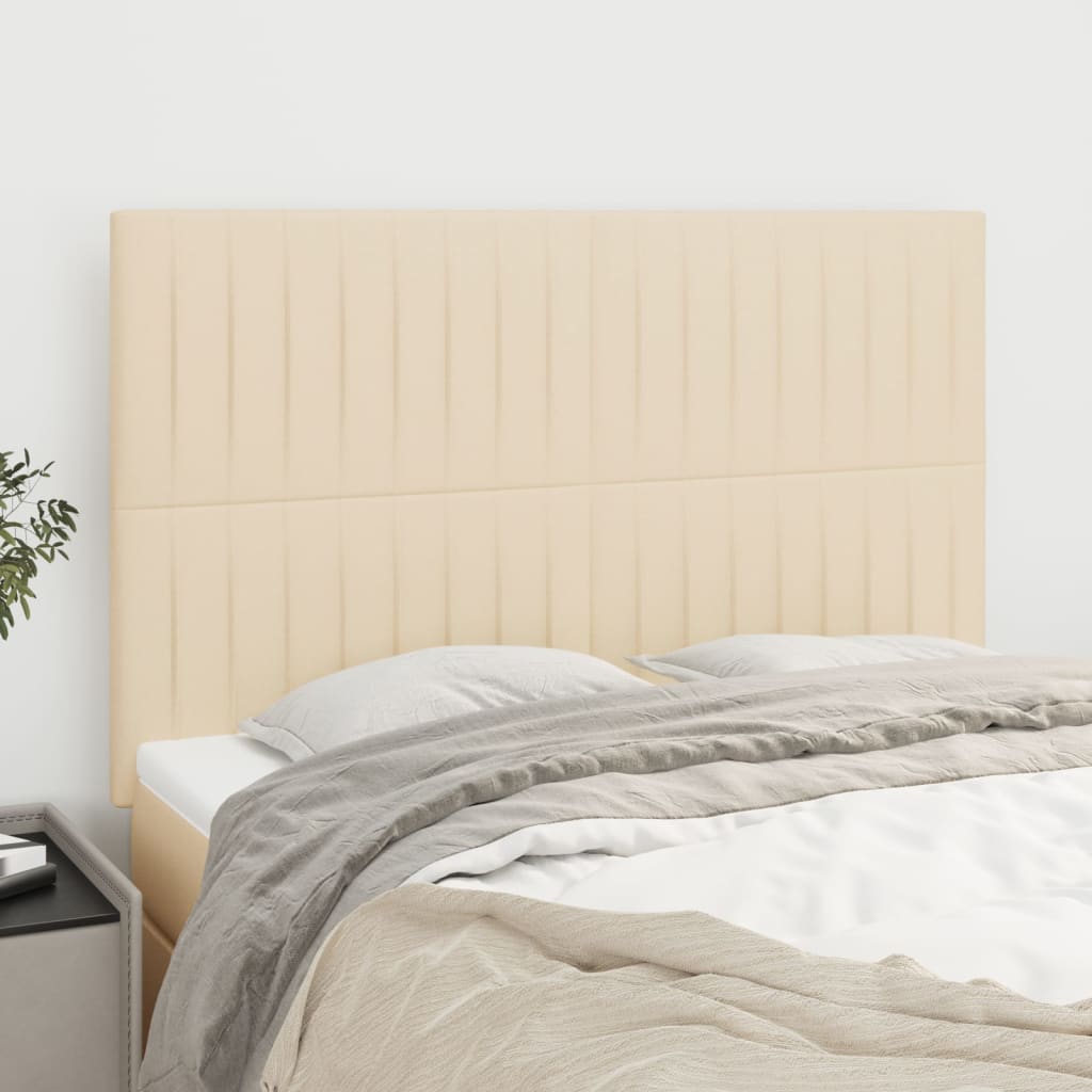 Tête de lit Crème 144x5x118/128 cm Tissu - XIOS