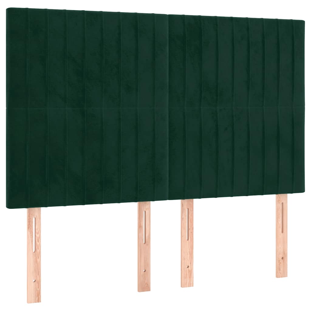 Tête de lit Vert foncé 144 x 5 x 118/128 cm Velours - XIOS