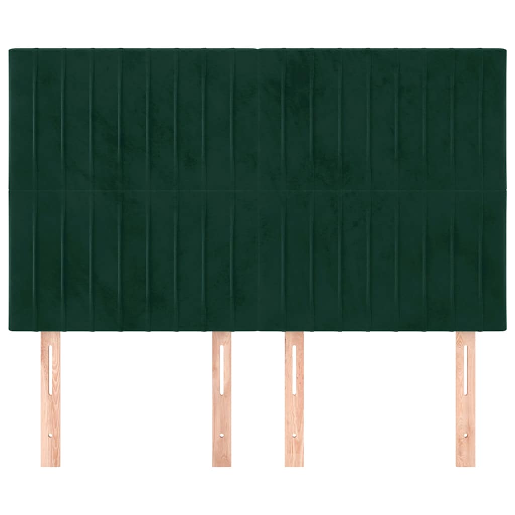 Tête de lit Vert foncé 144 x 5 x 118/128 cm Velours - XIOS