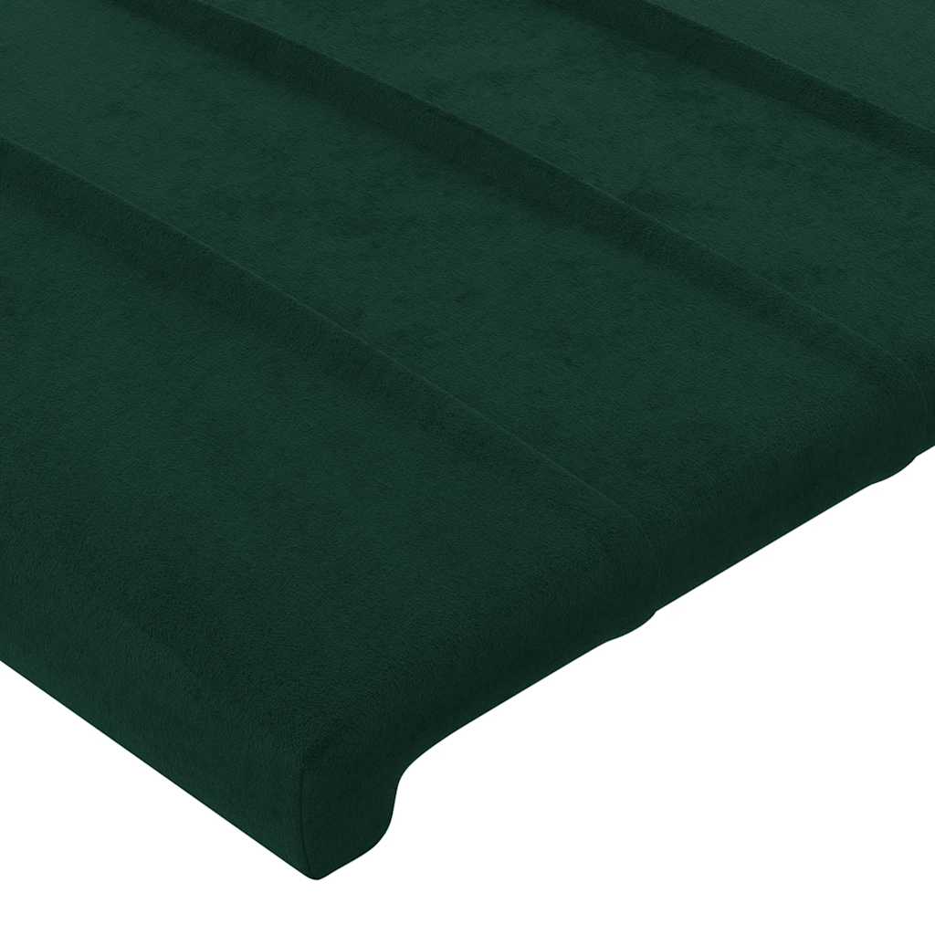 Tête de lit Vert foncé 144 x 5 x 118/128 cm Velours - XIOS