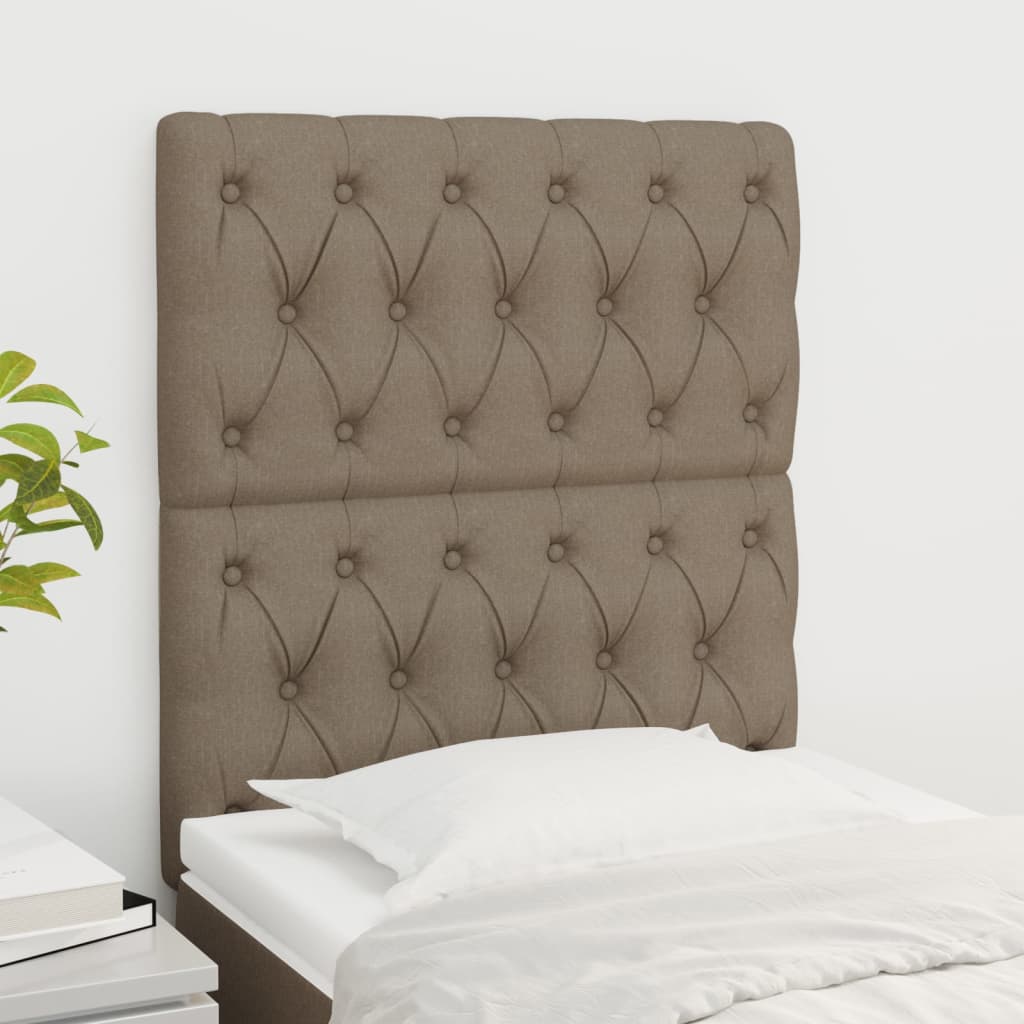 Têtes de lit 2 pcs Taupe 80x7x78/88 cm Tissu - XIOS