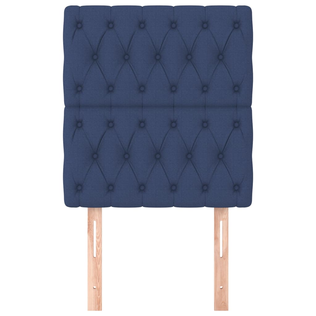Tête de lit Bleu 80x7x118/128 cm Tissu - XIOS