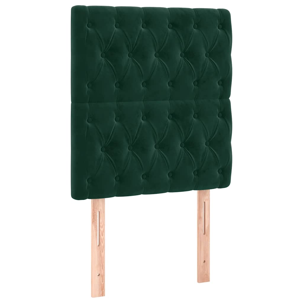 Tête de lit Vert foncé 80x7x118/128 cm Velours - XIOS