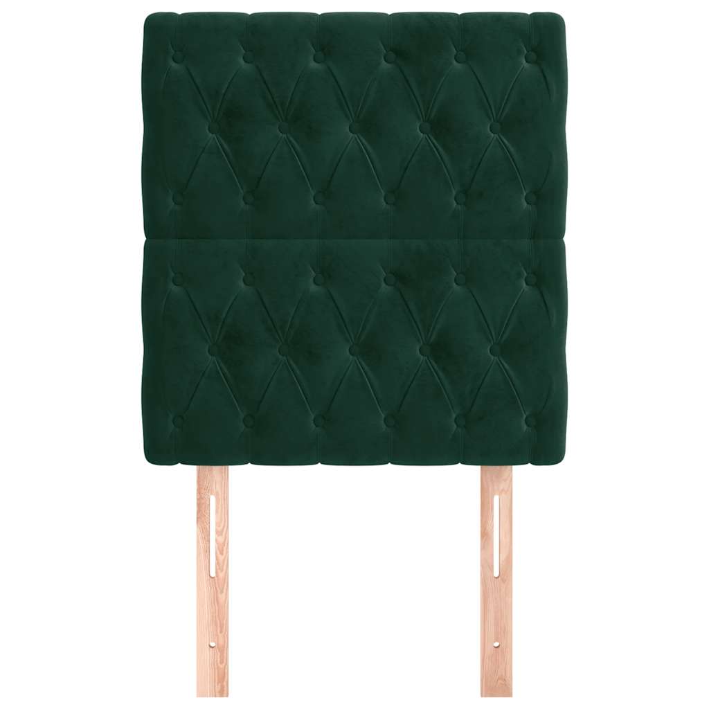 Tête de lit Vert foncé 80x7x118/128 cm Velours - XIOS