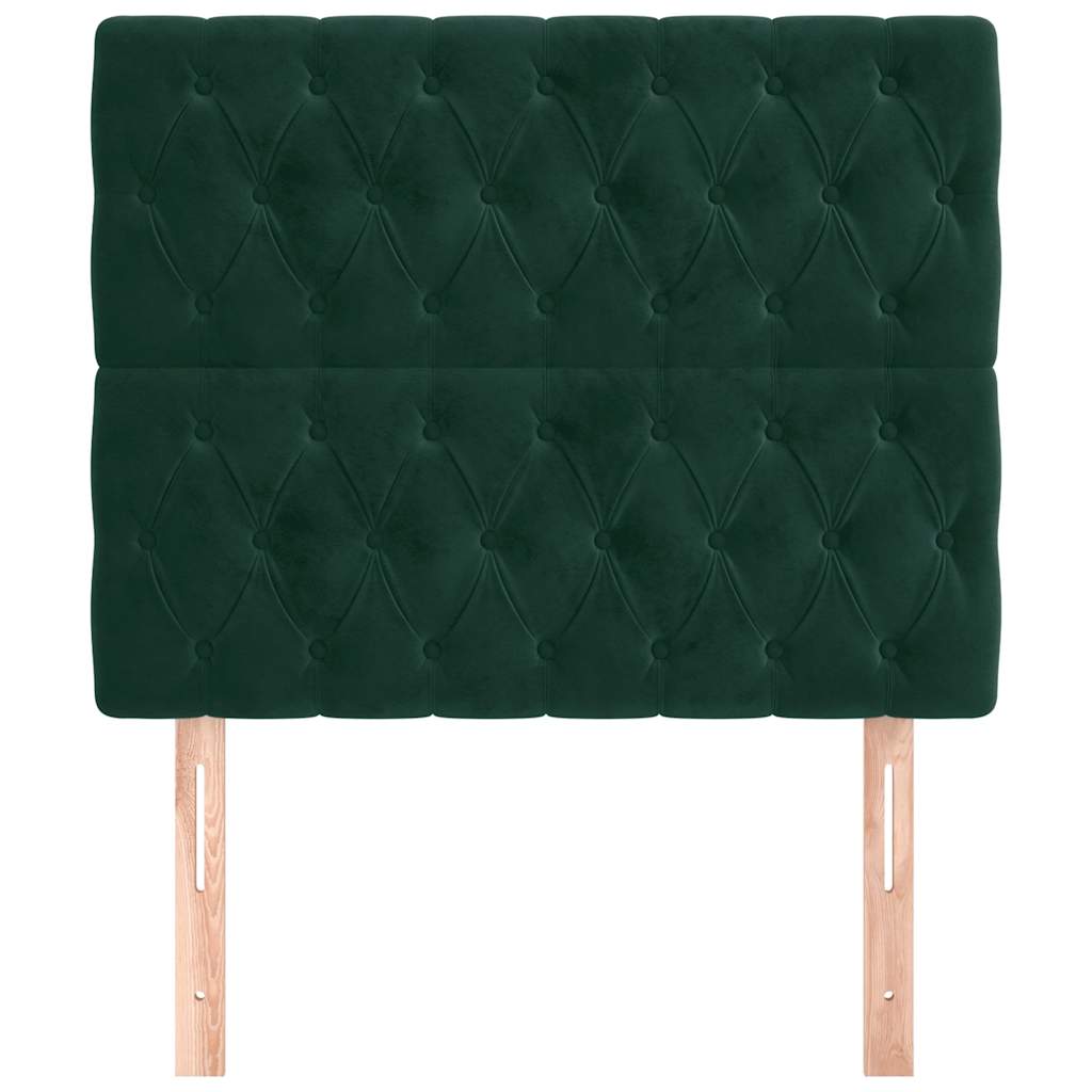 Tête de lit Vert foncé 90x7x118/128 cm Velours - XIOS