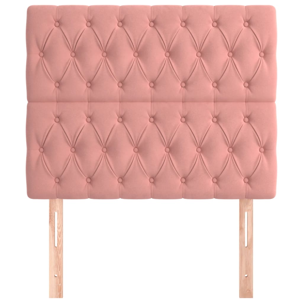 Tête de lit Rose 90x7x118/128 cm Velours - XIOS