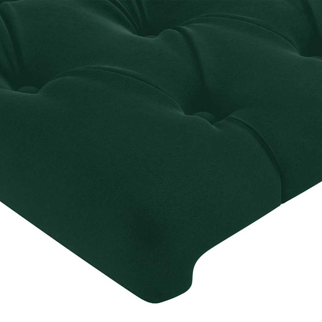 Tête de lit Vert foncé 144 x 7 x 118/128 cm Velours - XIOS