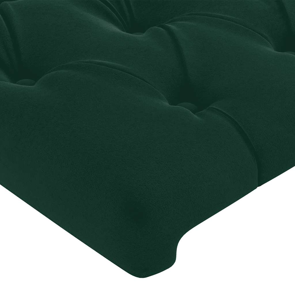 Tête de lit Vert foncé 180x7x118/128 cm Velours - XIOS