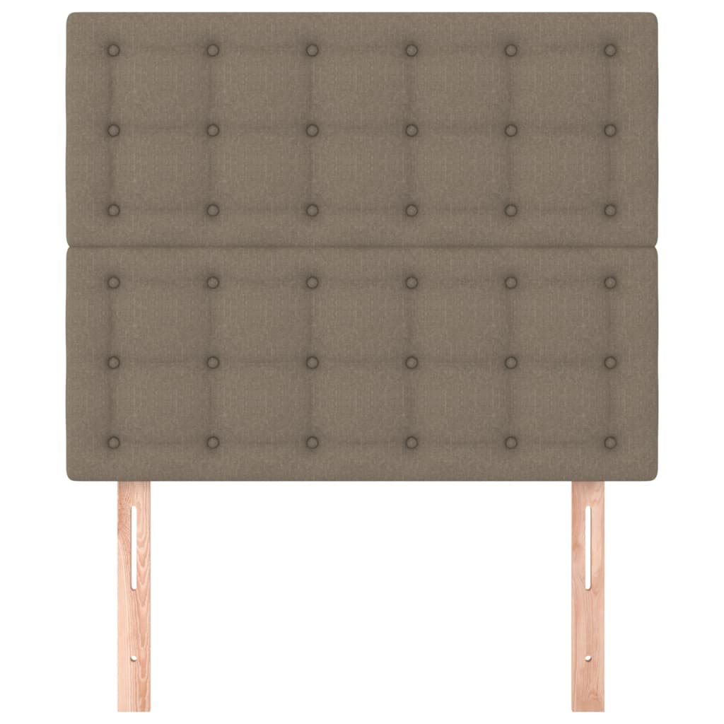Têtes de lit 2 pcs Taupe 80x5x78/88 cm Tissu - XIOS