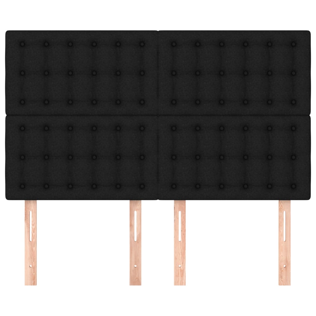 Tête de lit Noir 144x5x118/128 cm Tissu - XIOS