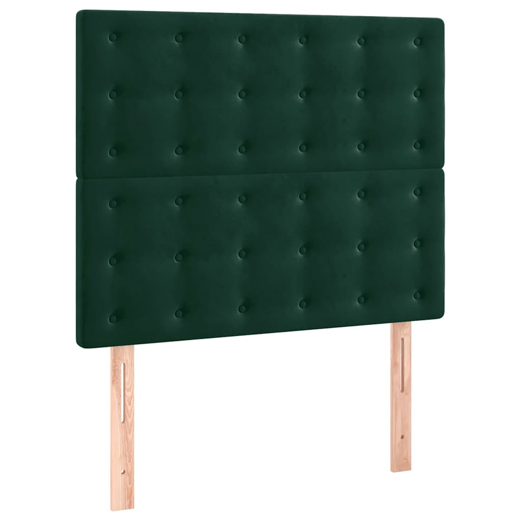 Tête de lit Vert foncé 80x5x118/128 cm Velours - XIOS